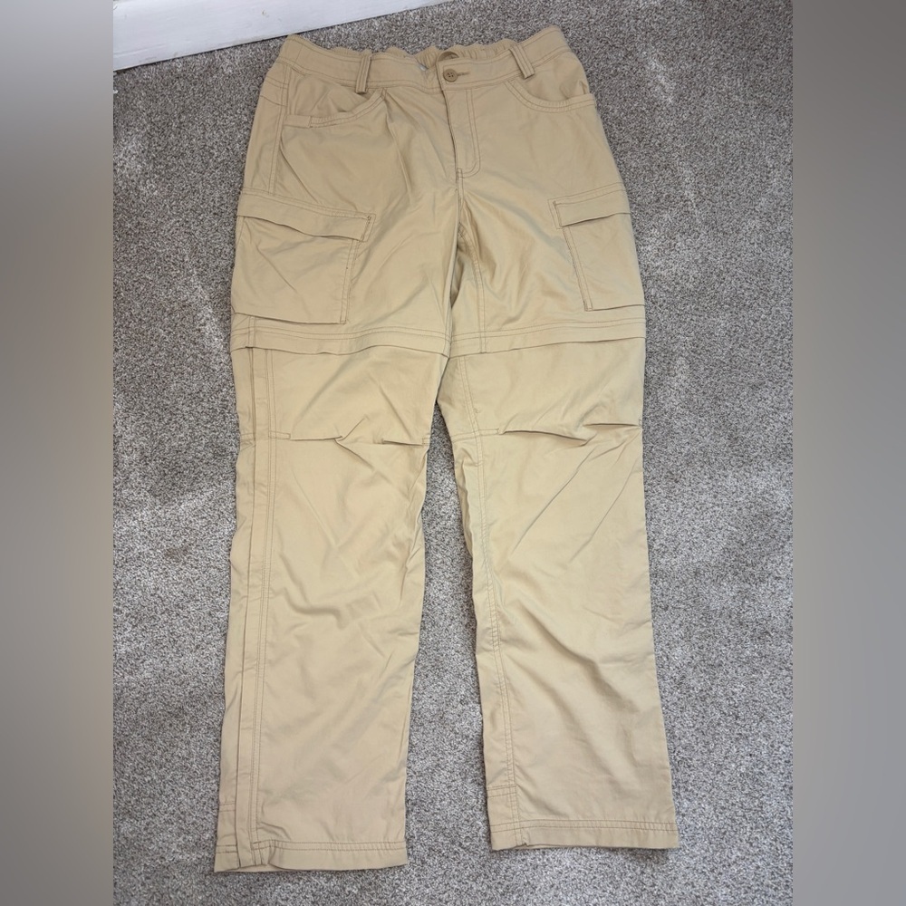 REI Pants Womens 12 Beige Cargo Convertible Khaki Outdoor Hiking Gorpcore